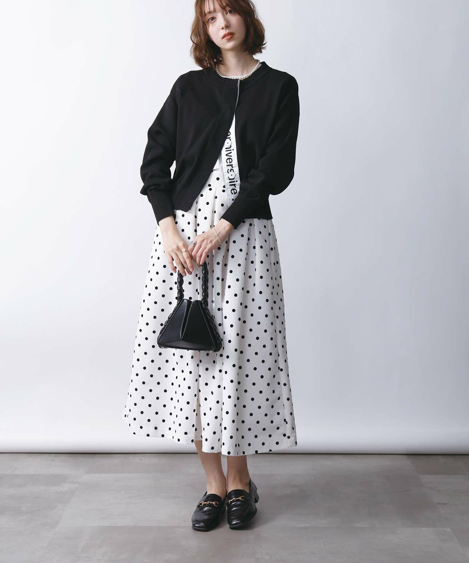 model：H171　着用サイズ：M　ブラック