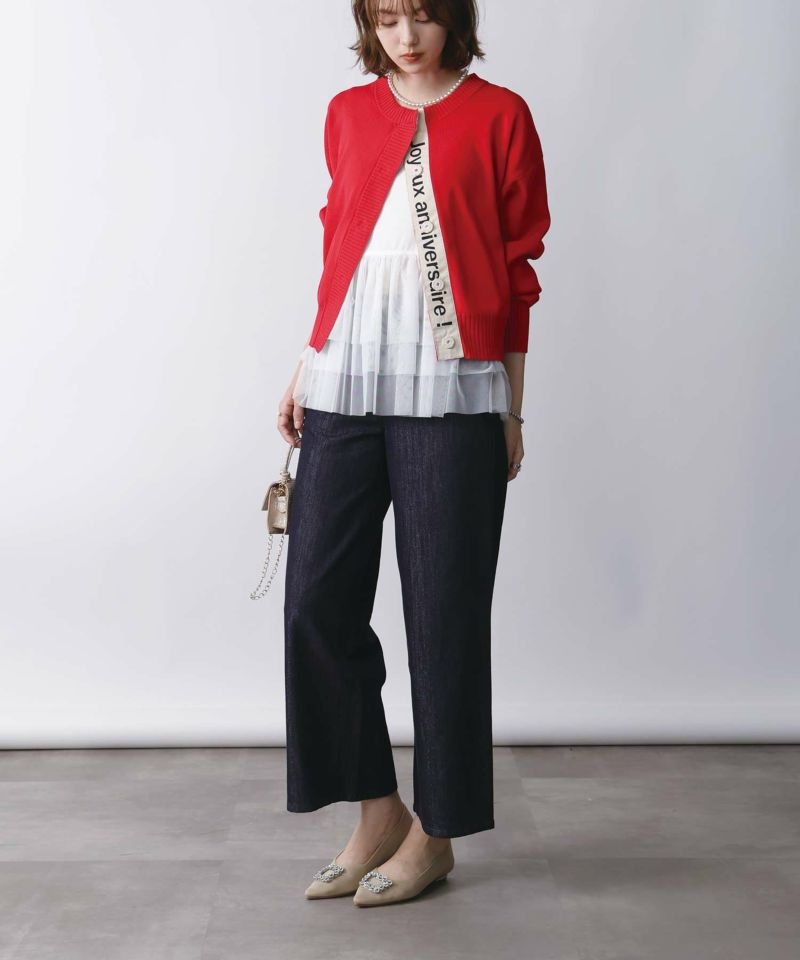 model：H171　着用サイズ：M　レッド