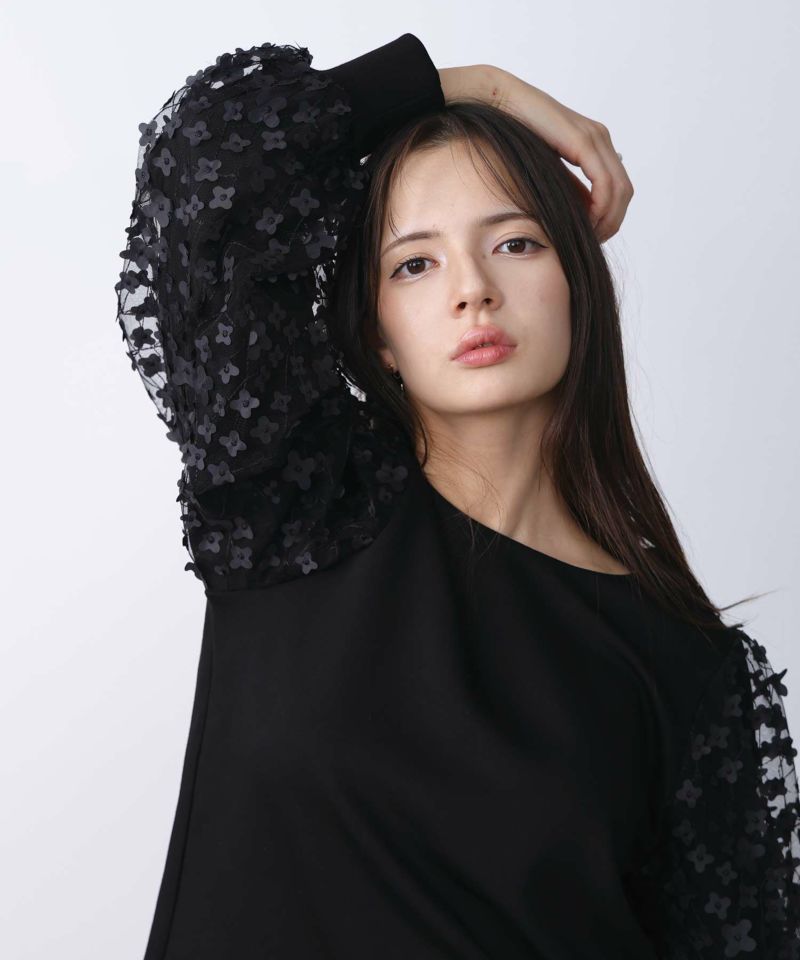 model：H160　着用サイズ：M　ブラック