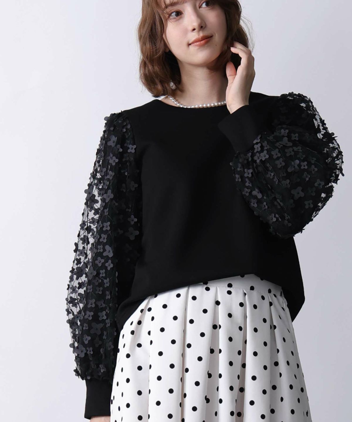 model：H171　着用サイズ：M ブラック