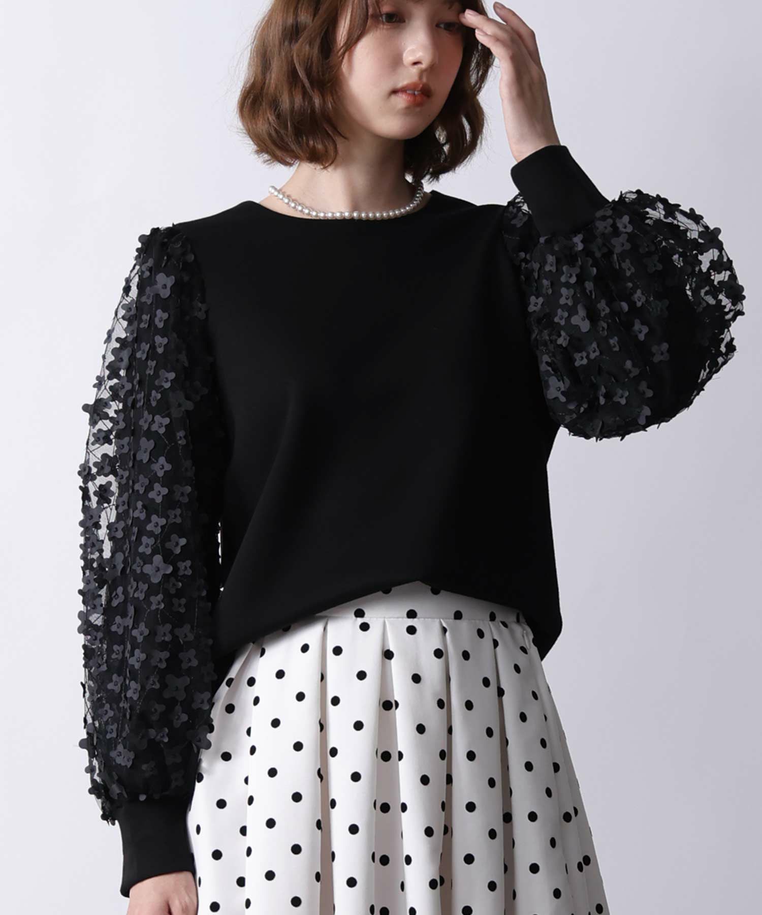 model：H171　着用サイズ：M ブラック
