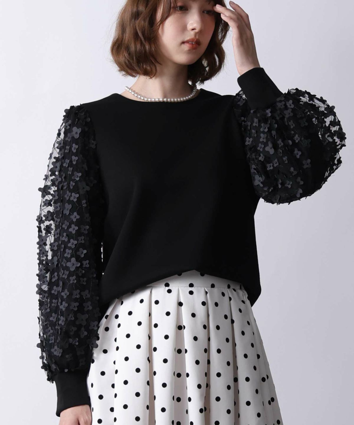 model：H171　着用サイズ：M ブラック