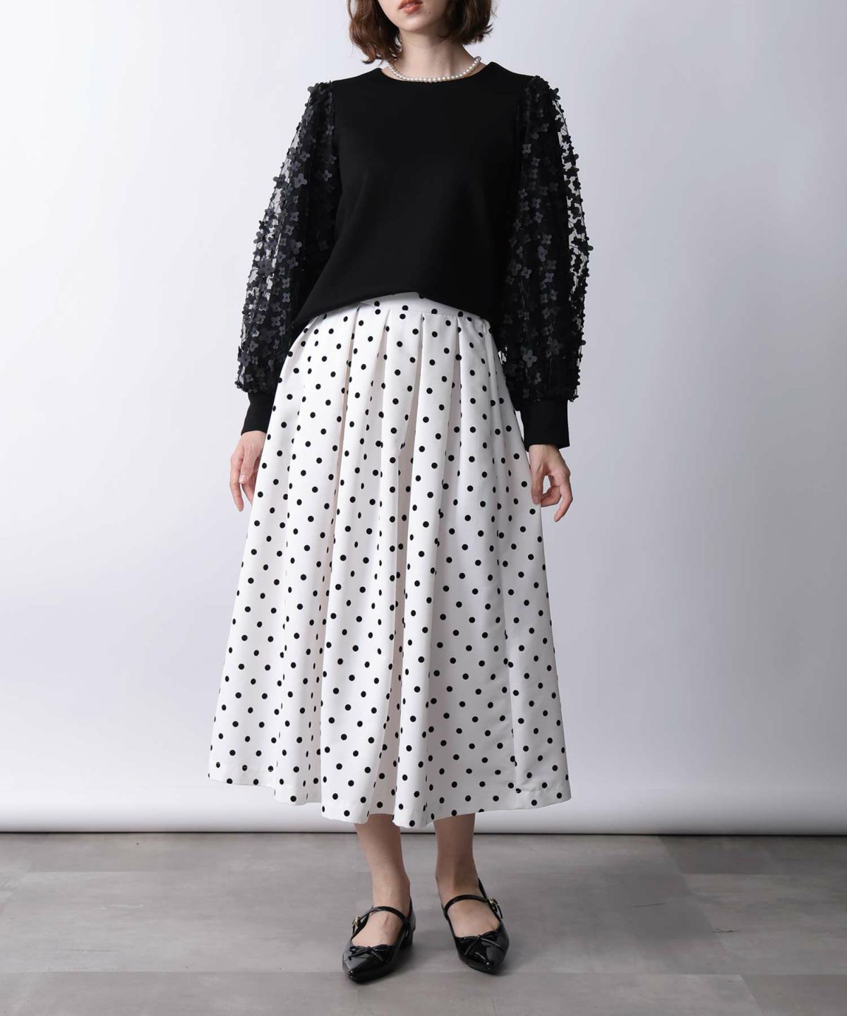 model：H171　着用サイズ：M ブラック