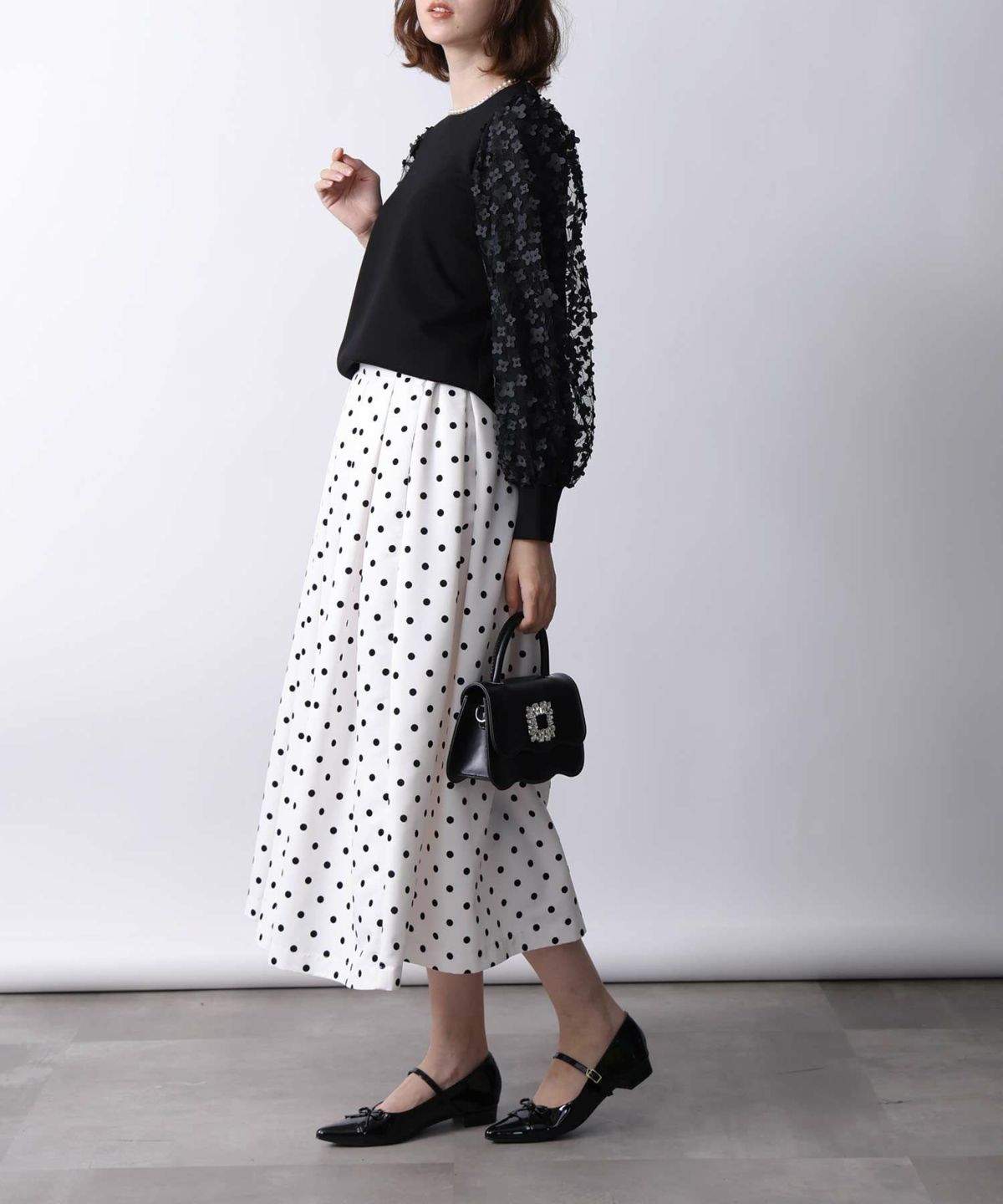 model：H171　着用サイズ：M ブラック