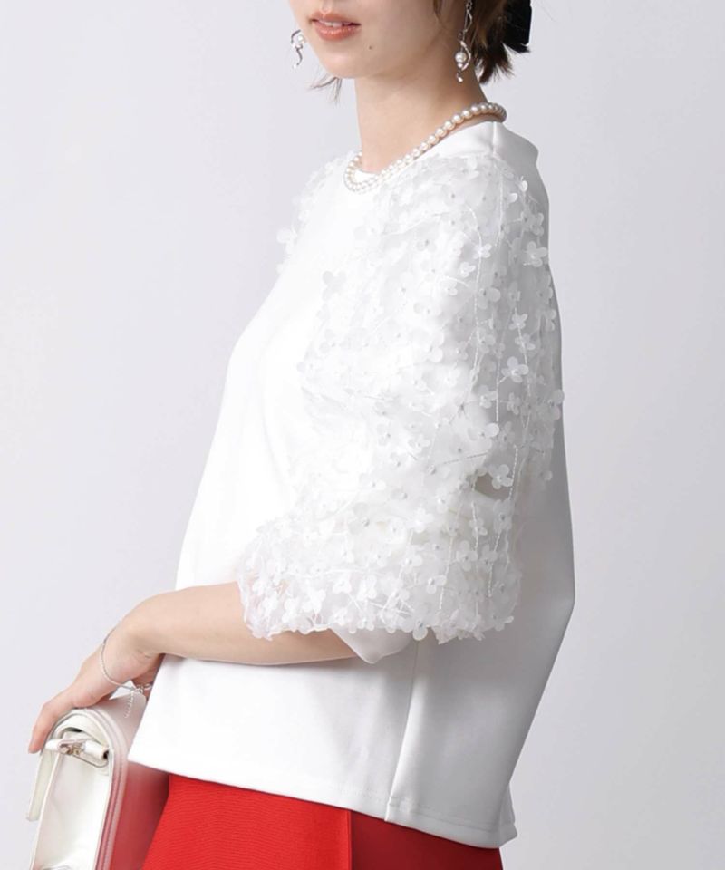 model：H171　着用サイズ：M　オフホワイト