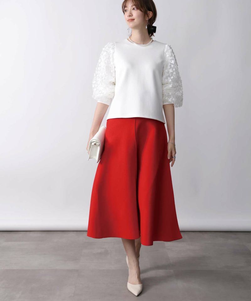 model：H171　着用サイズ：M　オフホワイト