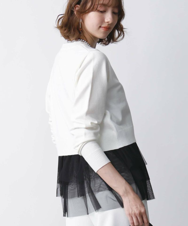 model：H171　着用サイズ：M オフホワイト