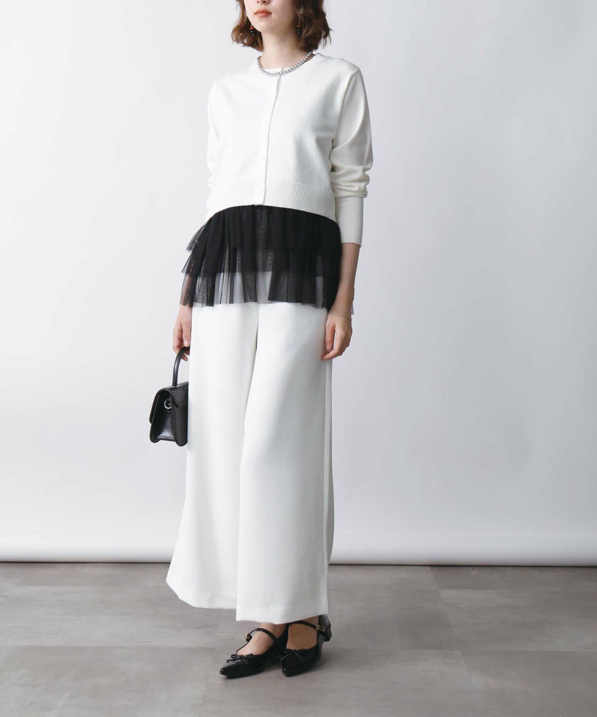 model：H171　着用サイズ：M オフホワイト