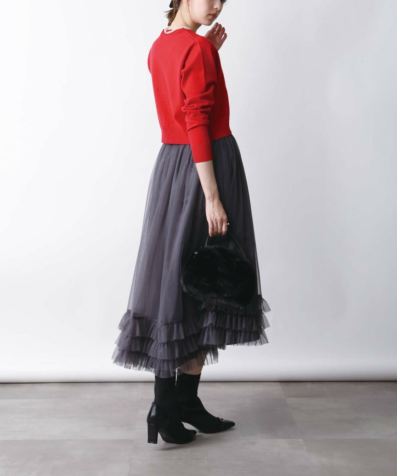 model：H171　着用サイズ：M レッド