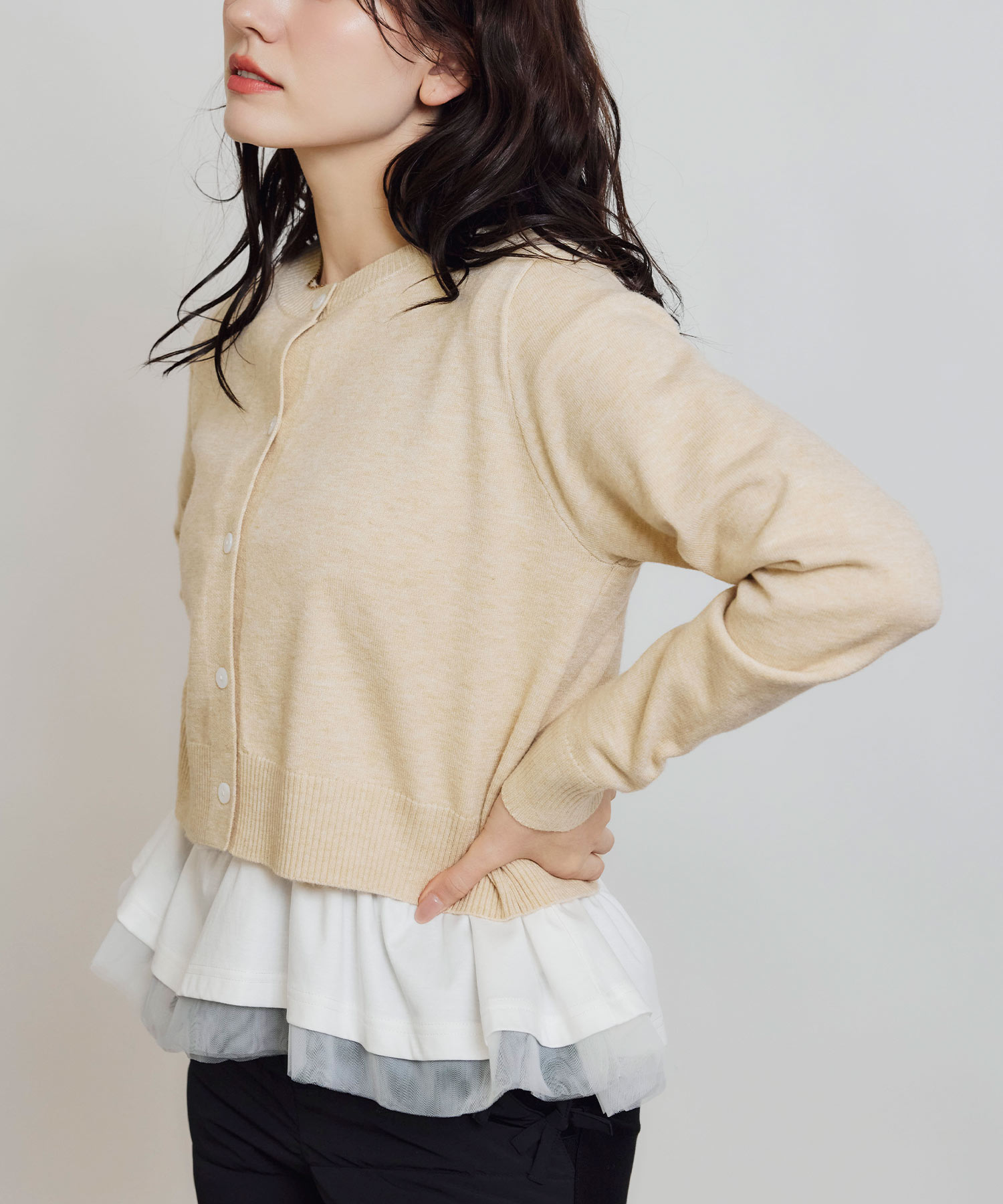 model：H171　着用サイズ：M レッド