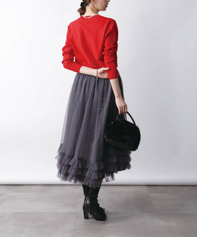 model：H171　着用サイズ：M レッド