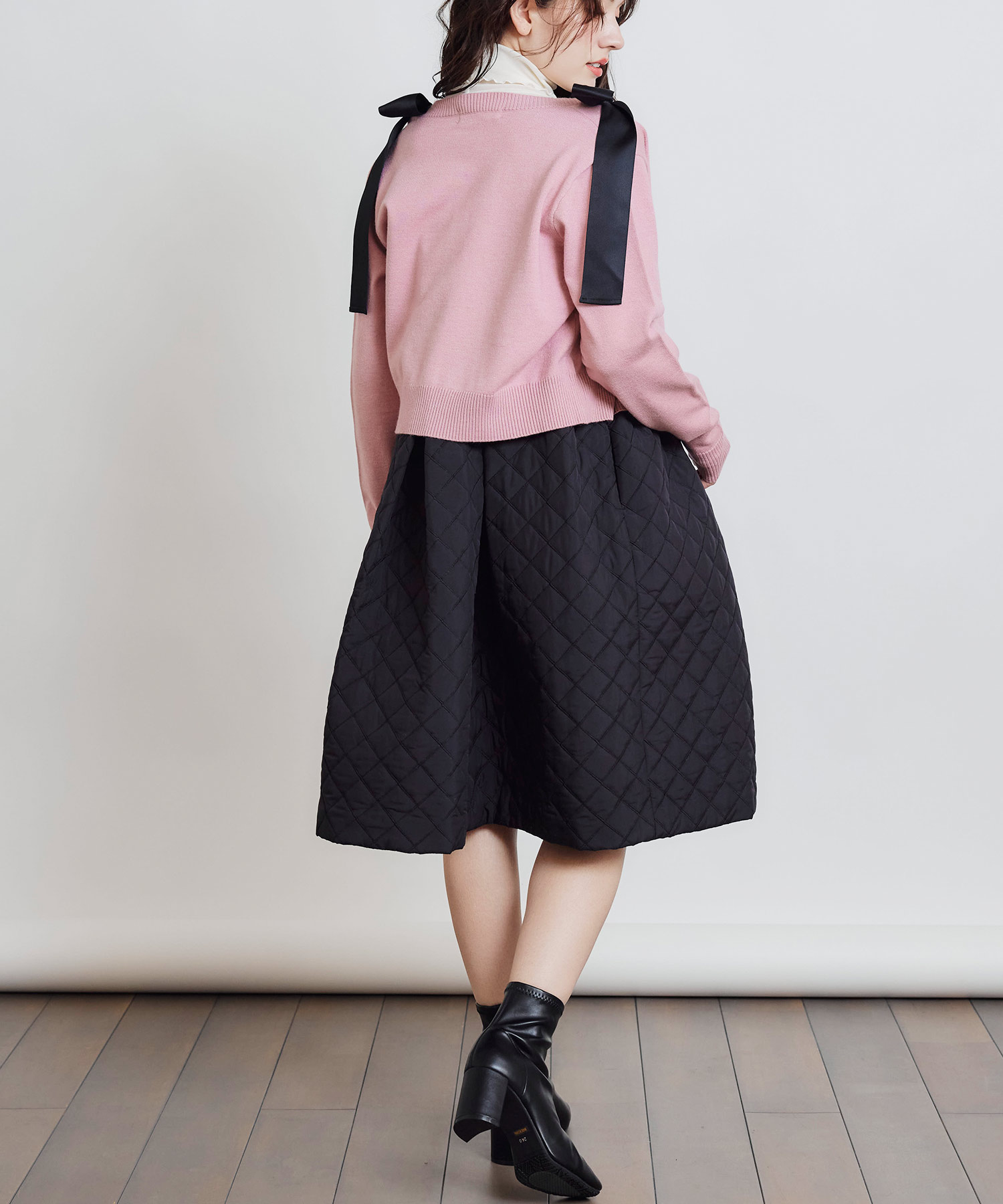 model：H155　着用サイズ：M　ピンク