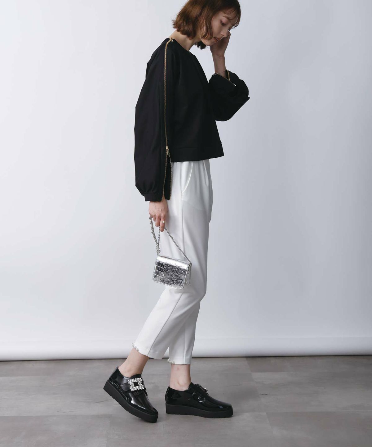 model：H171　着用サイズ：M　ブラック