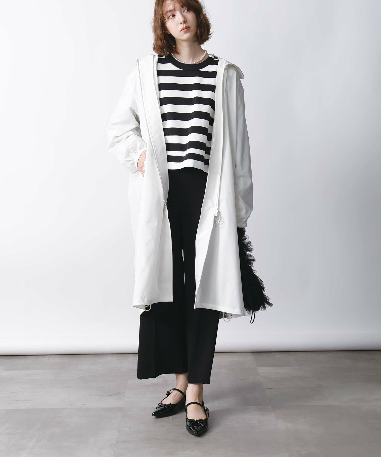 model：H171　着用サイズ：M　ホワイト系その他