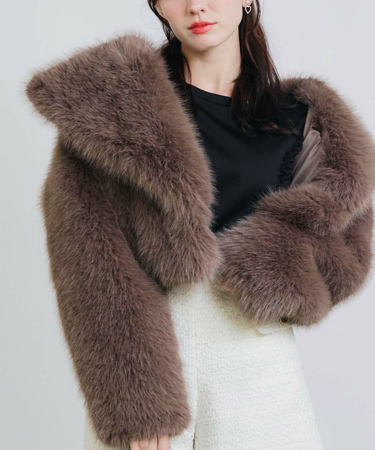 model：H155　着用サイズ：M　ブラウン