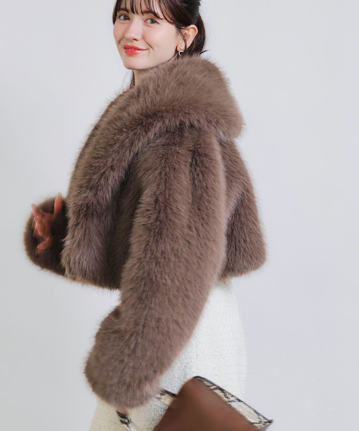 model：H155　着用サイズ：M　ブラウン