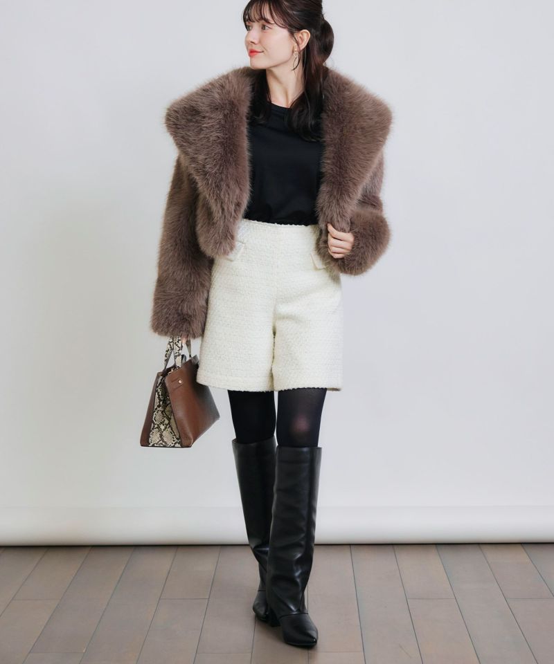 model：H155　着用サイズ：M　ブラウン