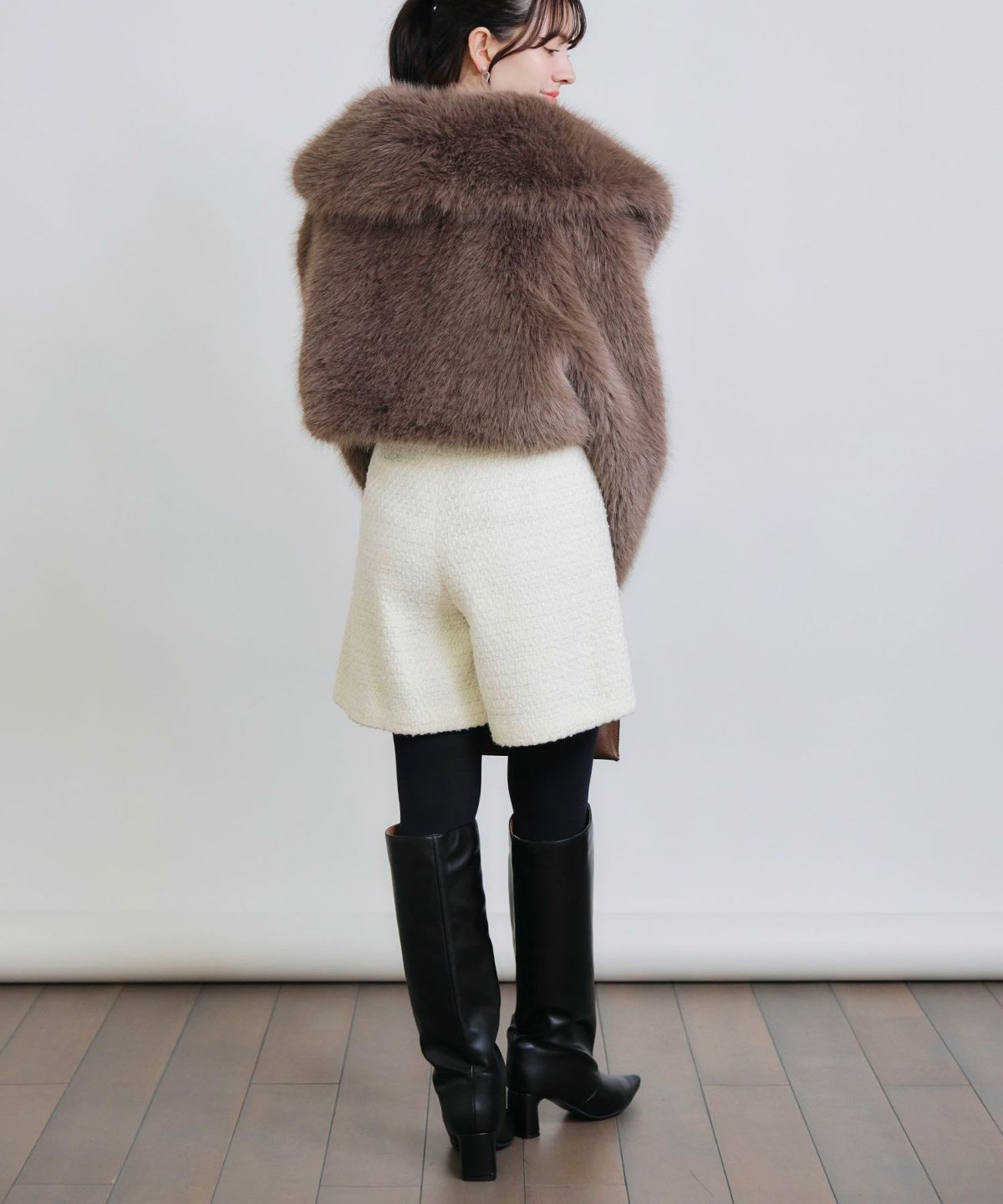 model：H155　着用サイズ：M　ブラウン