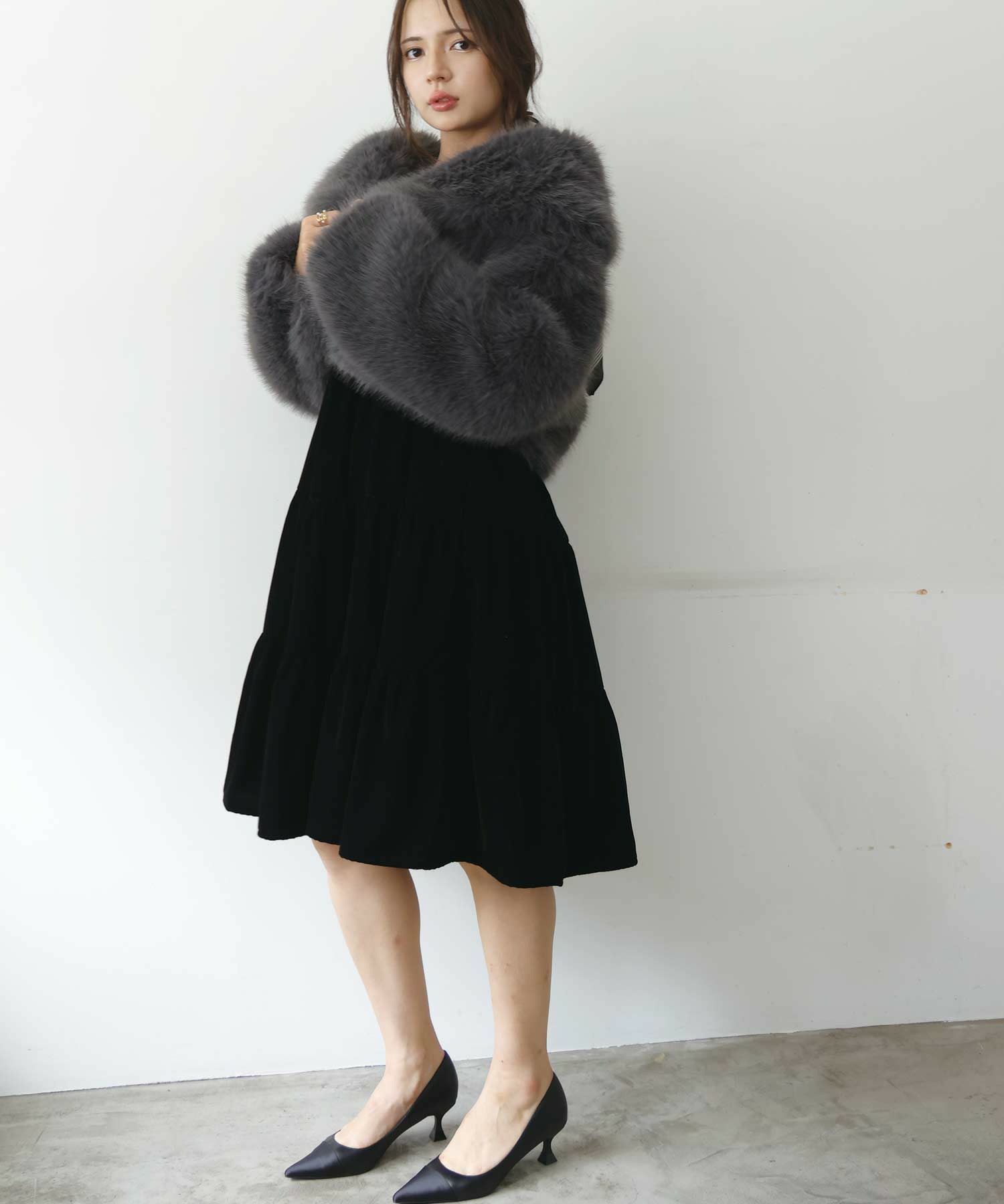 model：H160　着用サイズ：M　グレー