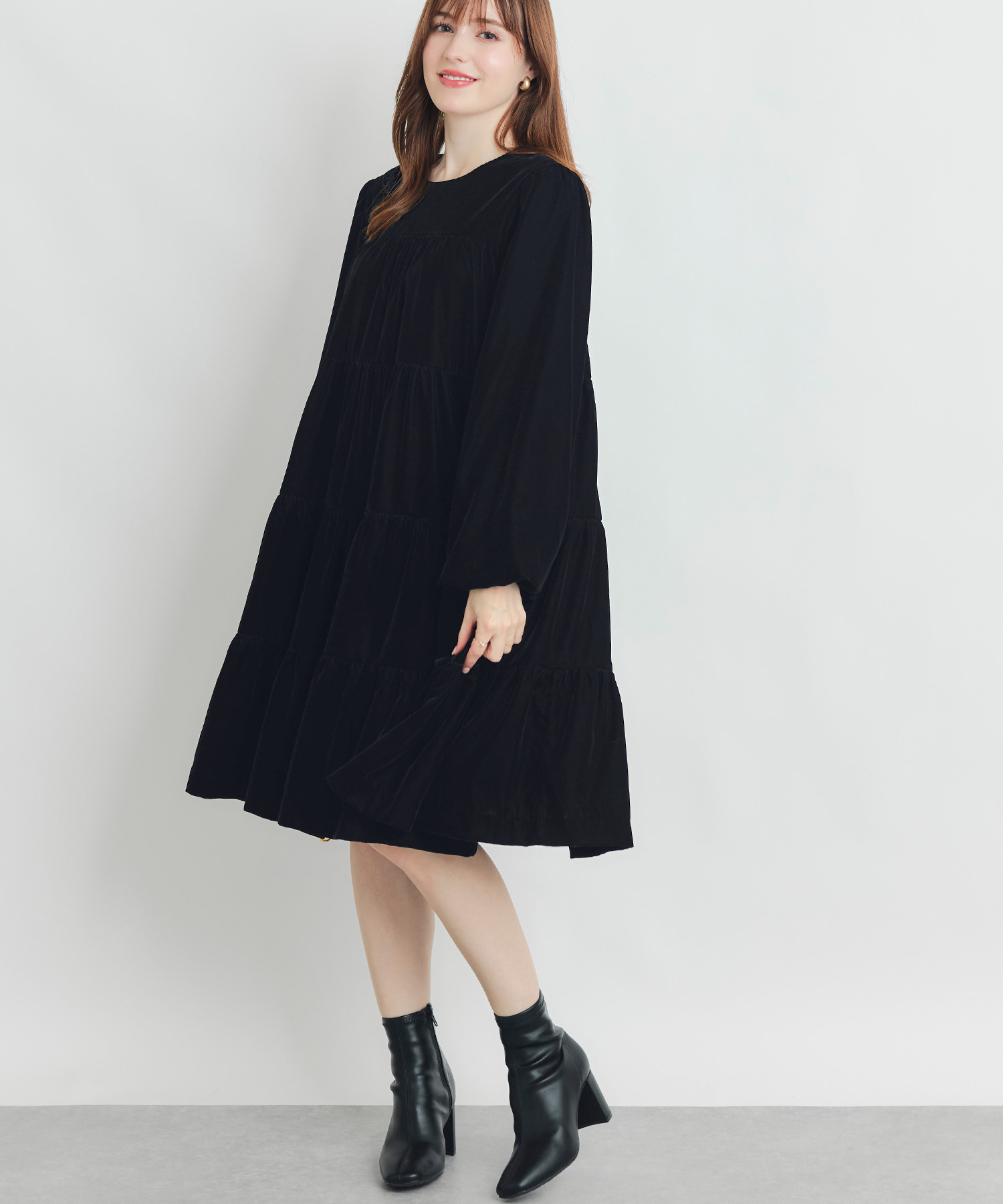 model：H171　着用サイズ：M　ブラック