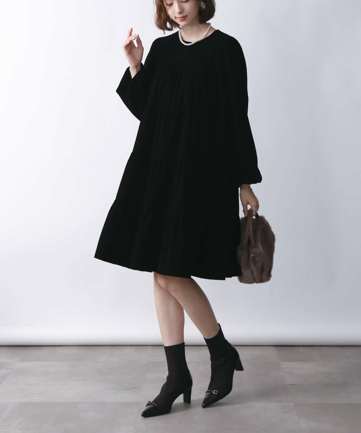 model：H171　着用サイズ：M　ブラック