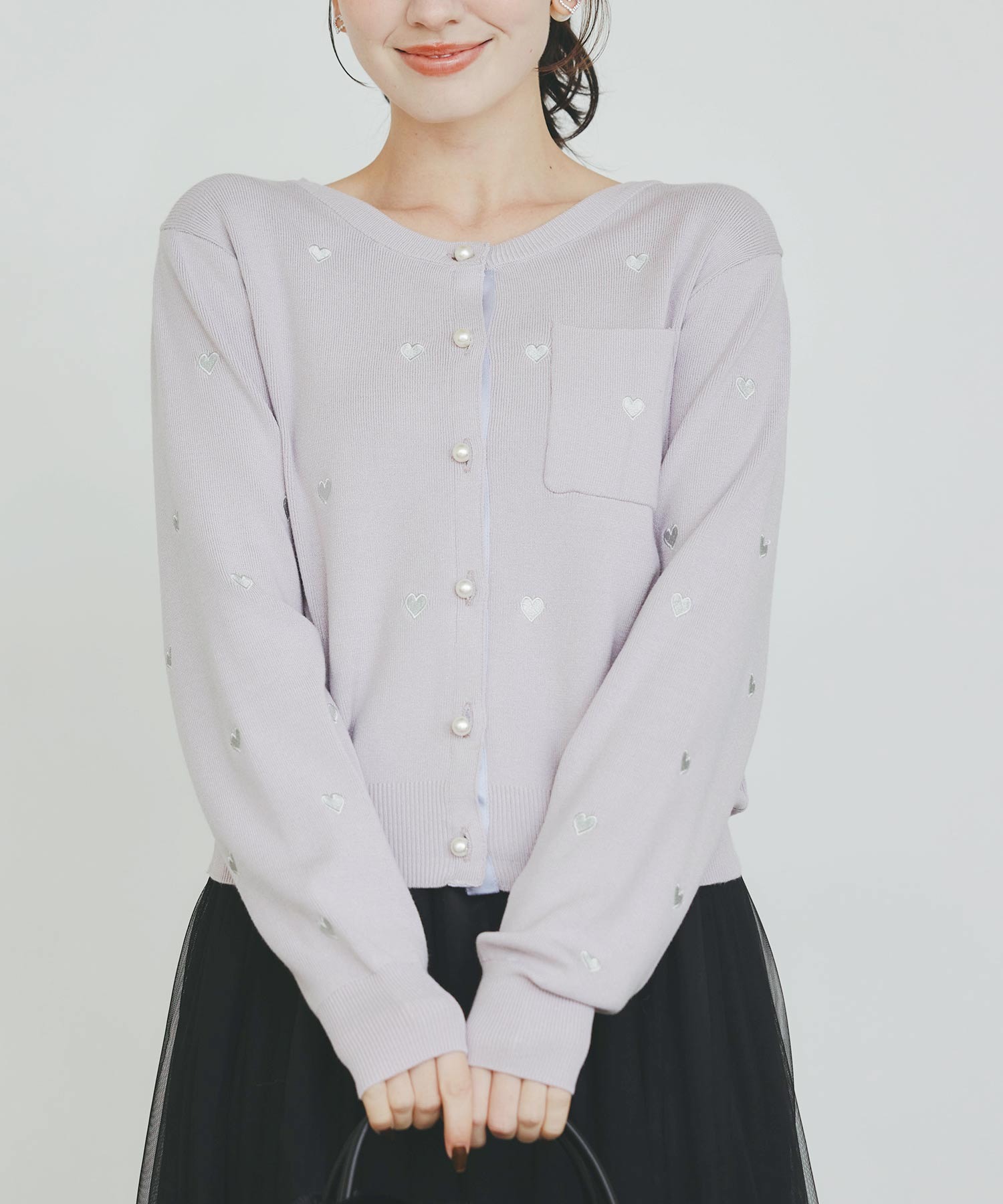 model：H155　着用サイズ：M　オフホワイト