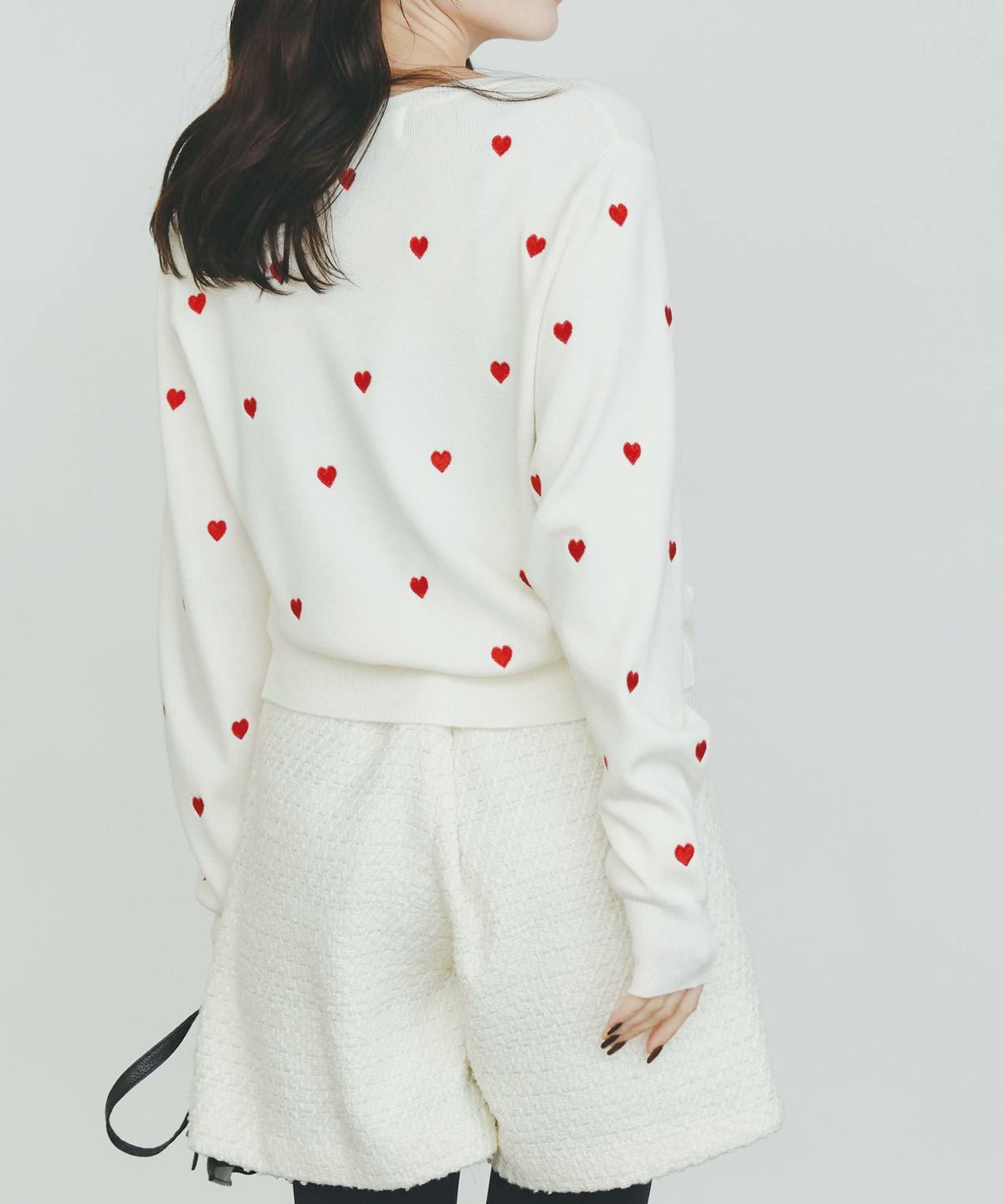 model：H155　着用サイズ：M　オフホワイト