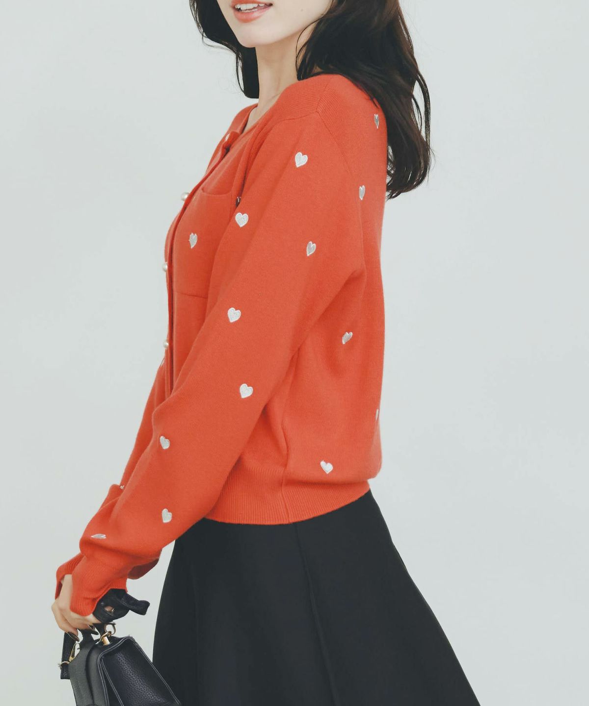 model：H155　着用サイズ：M　レッド