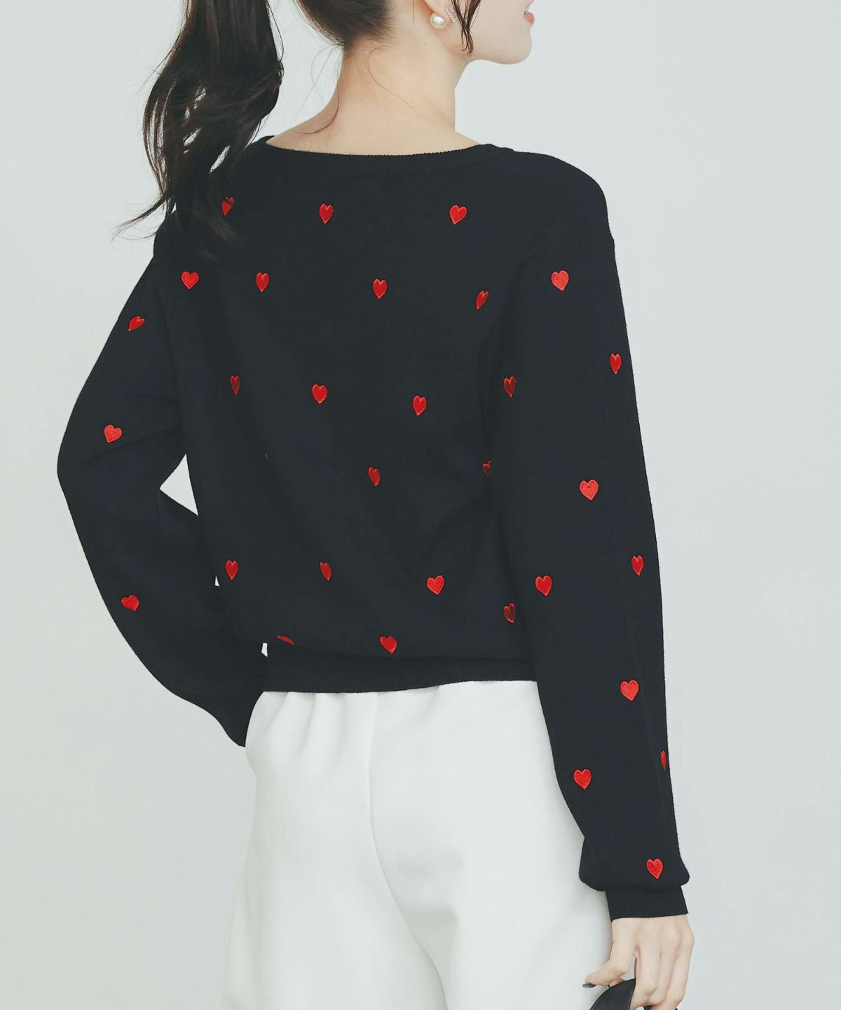 model：H155　着用サイズ：M　ブラック