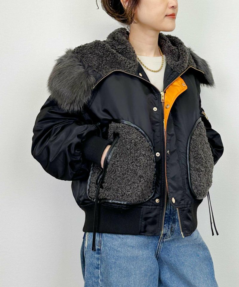 model：H164　着用サイズ：M　ブラック