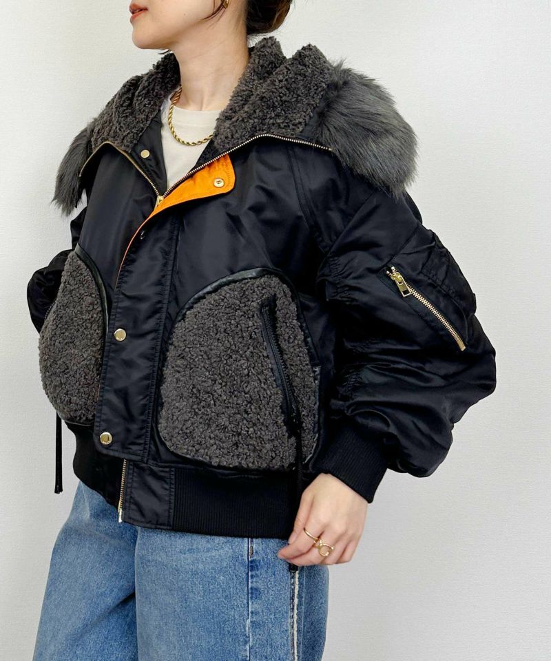 model：H164　着用サイズ：M　ブラック