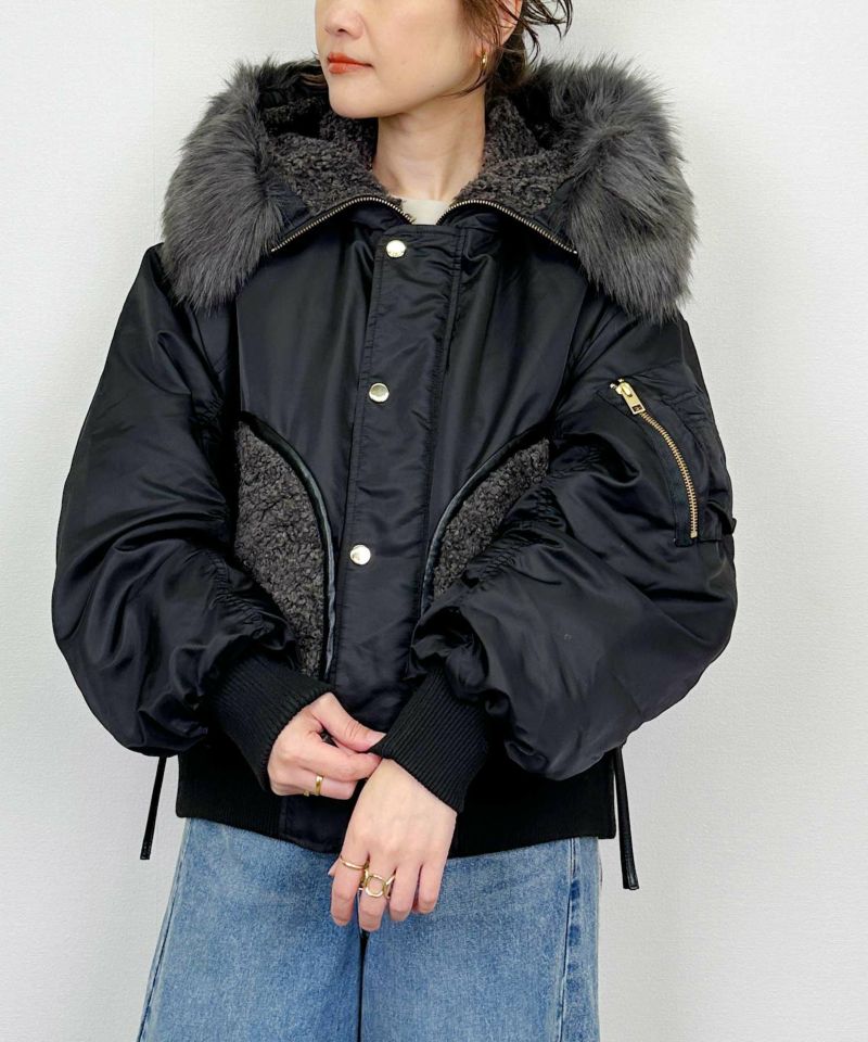 model：H164　着用サイズ：M　ブラック