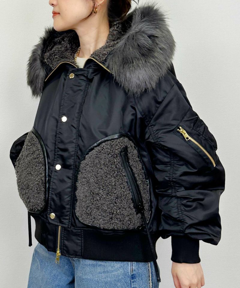 model：H164　着用サイズ：M　ブラック