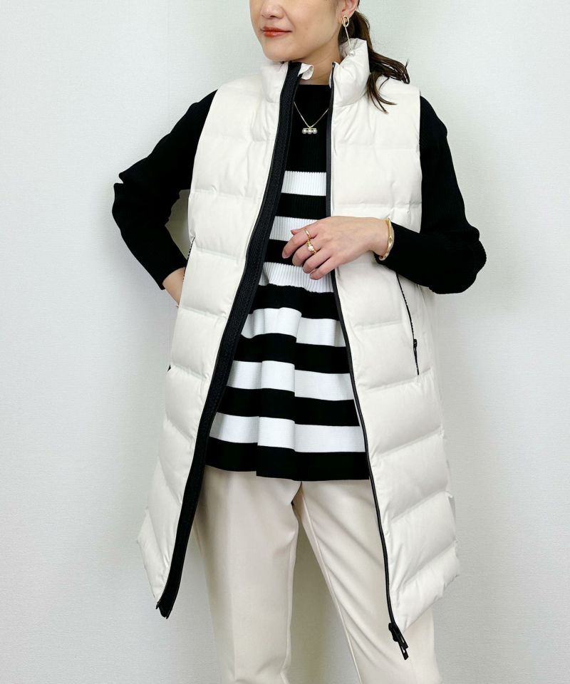 model：H164　着用サイズ：M　オフホワイト