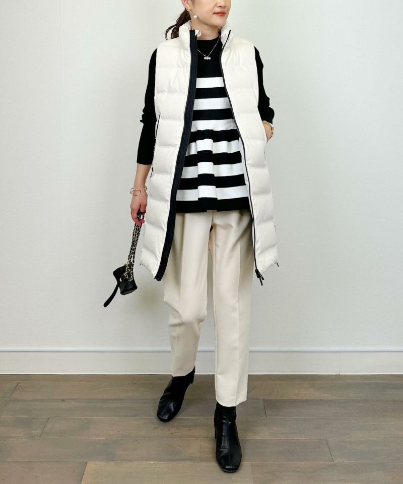 model：H164　着用サイズ：M　オフホワイト