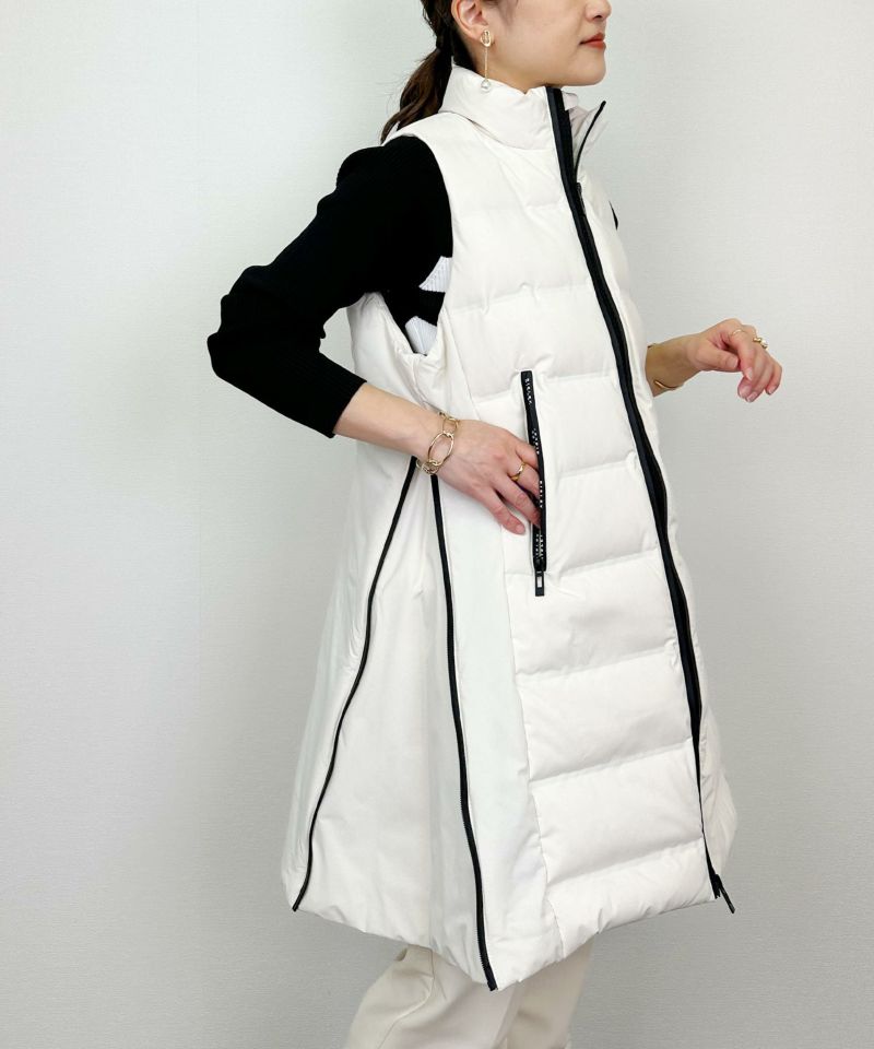 model：H164　着用サイズ：M　オフホワイト