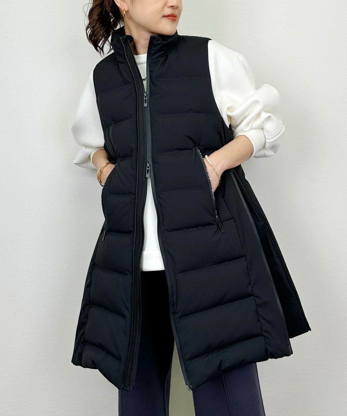 model：H164　着用サイズ：M　ブラック