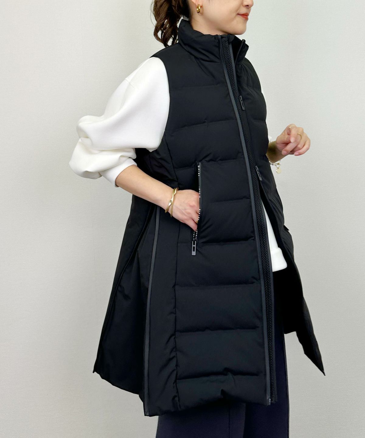 model：H164　着用サイズ：M　ブラック