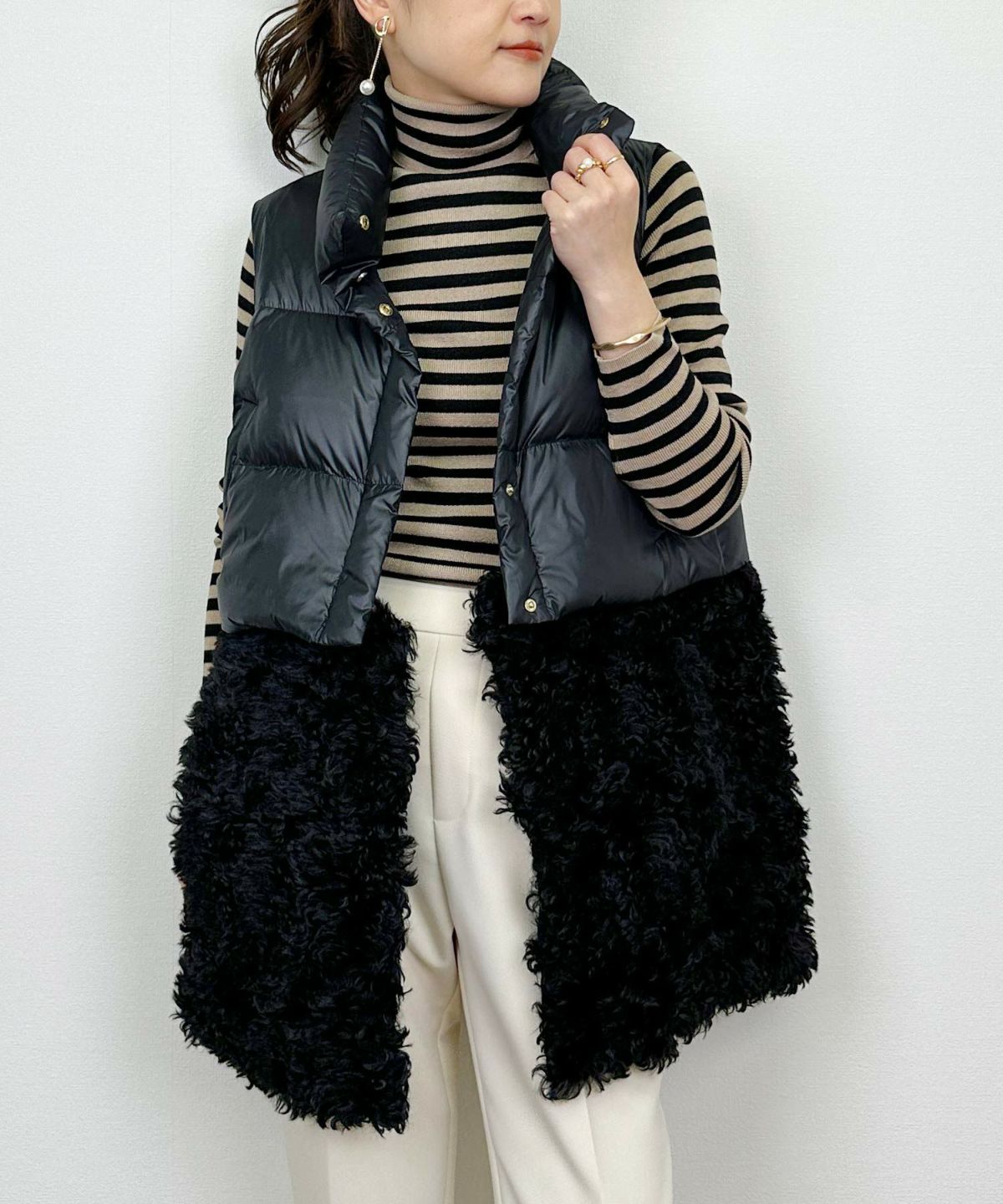 model：H164　着用サイズ：M　ブラック