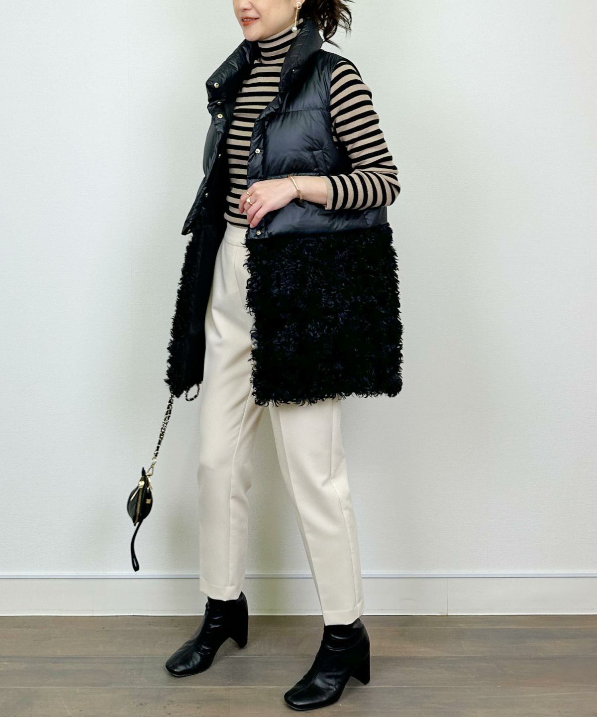 model：H164　着用サイズ：M　ブラック