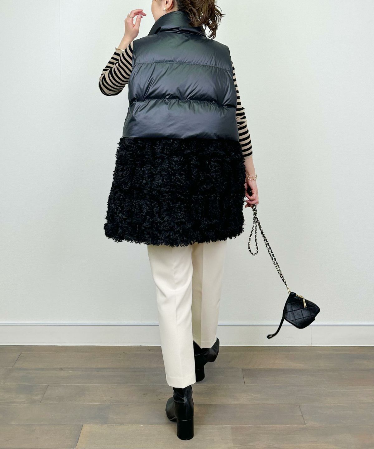 model：H164　着用サイズ：M　ブラック