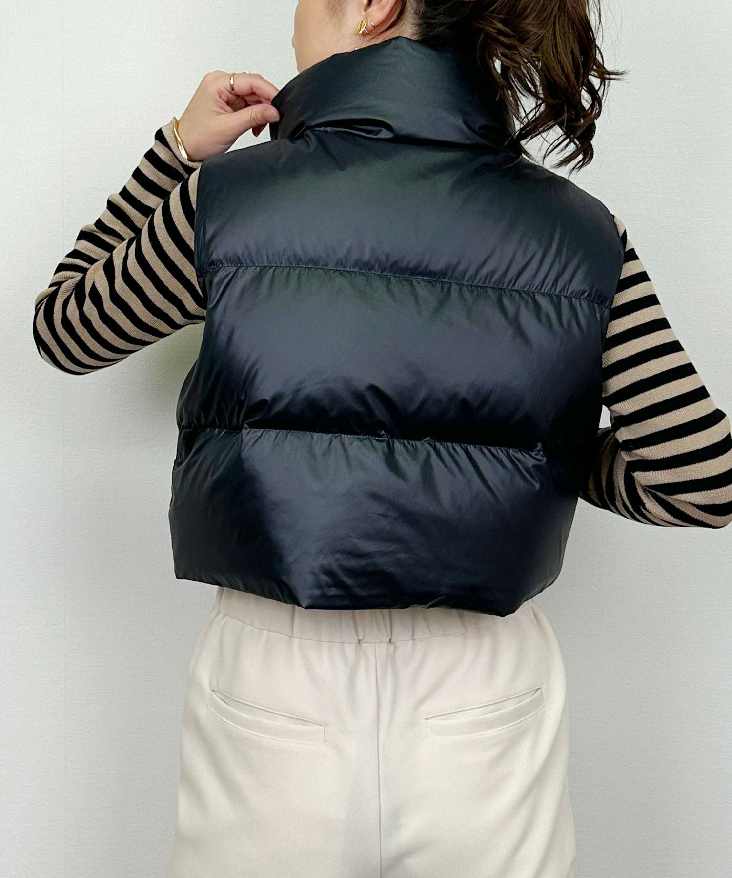 model：H164　着用サイズ：M　ブラック