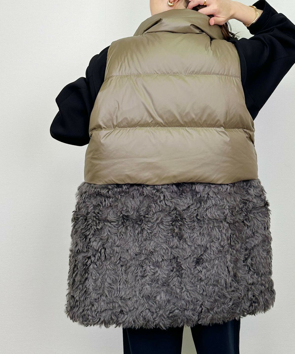 model：H164　着用サイズ：M　グレー