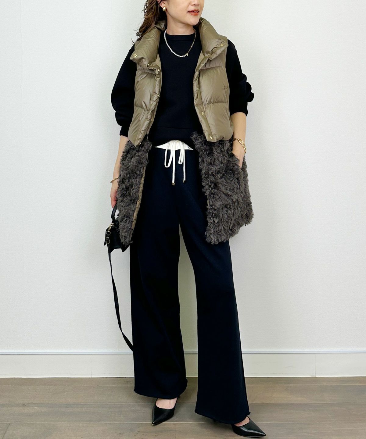 model：H164　着用サイズ：M　グレー