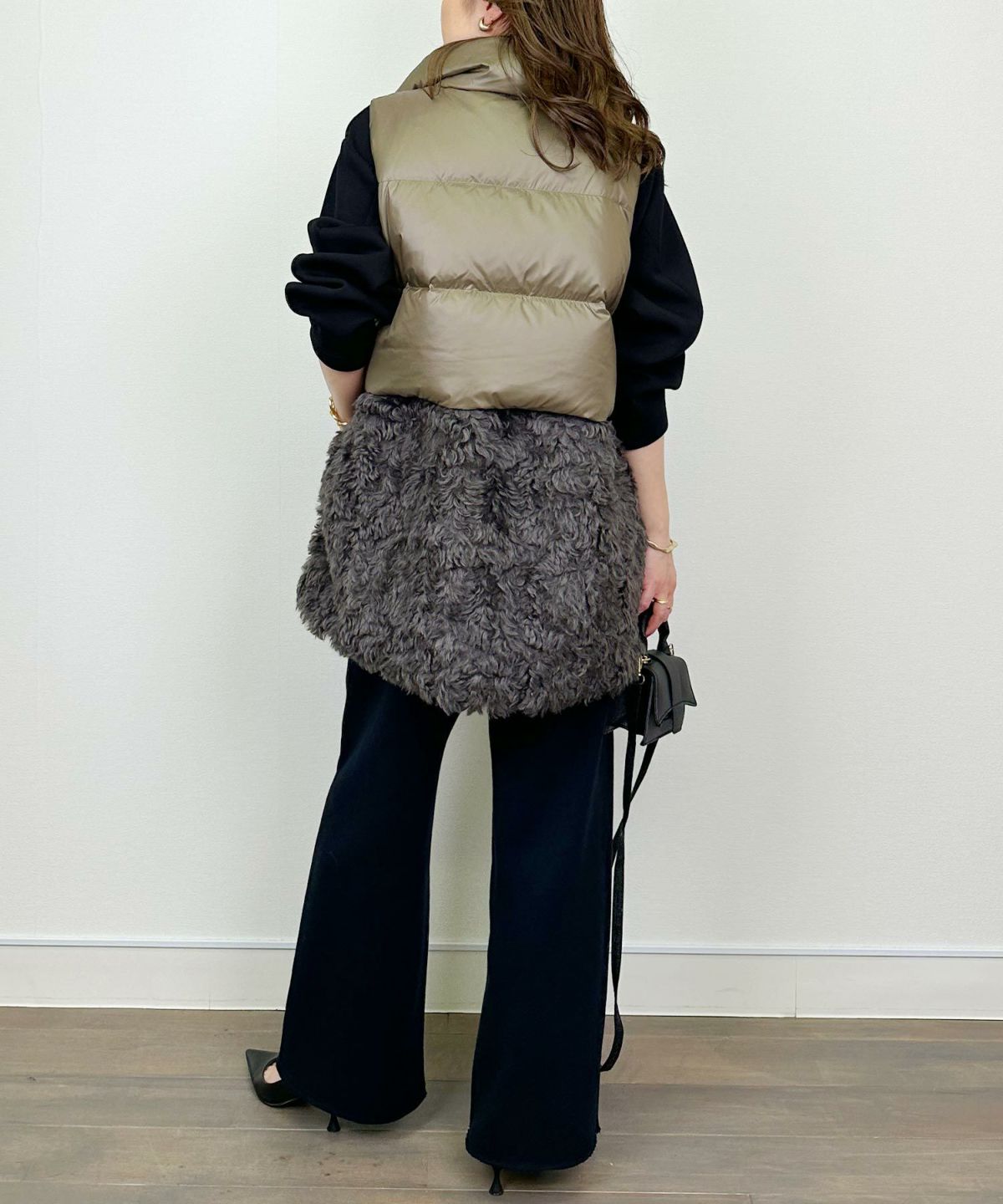 model：H164　着用サイズ：M　グレー