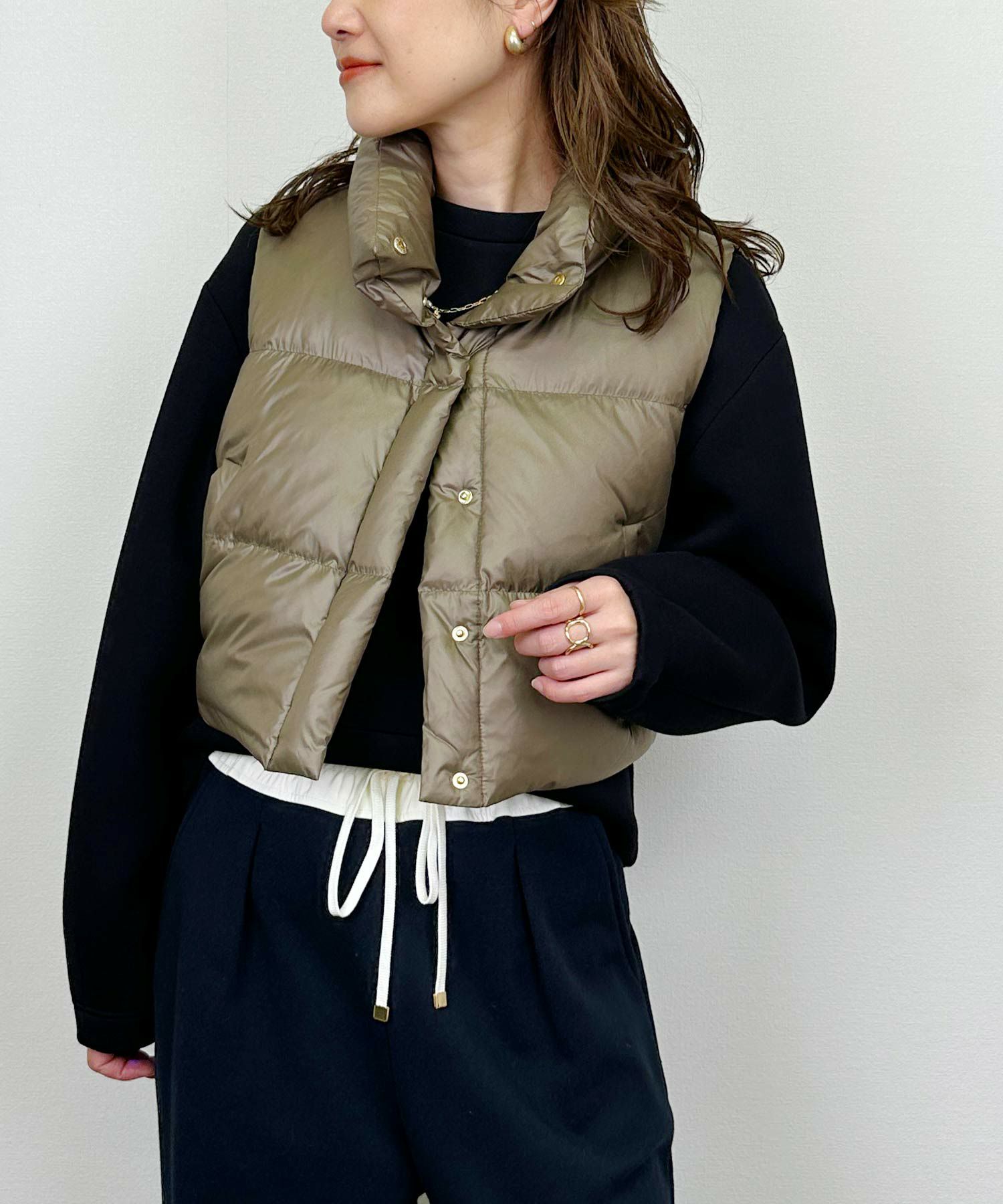 model：H164　着用サイズ：M　グレー