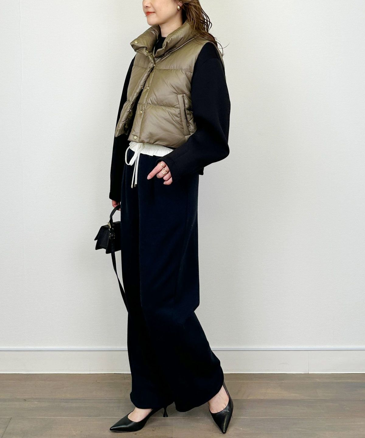 model：H164　着用サイズ：M　グレー