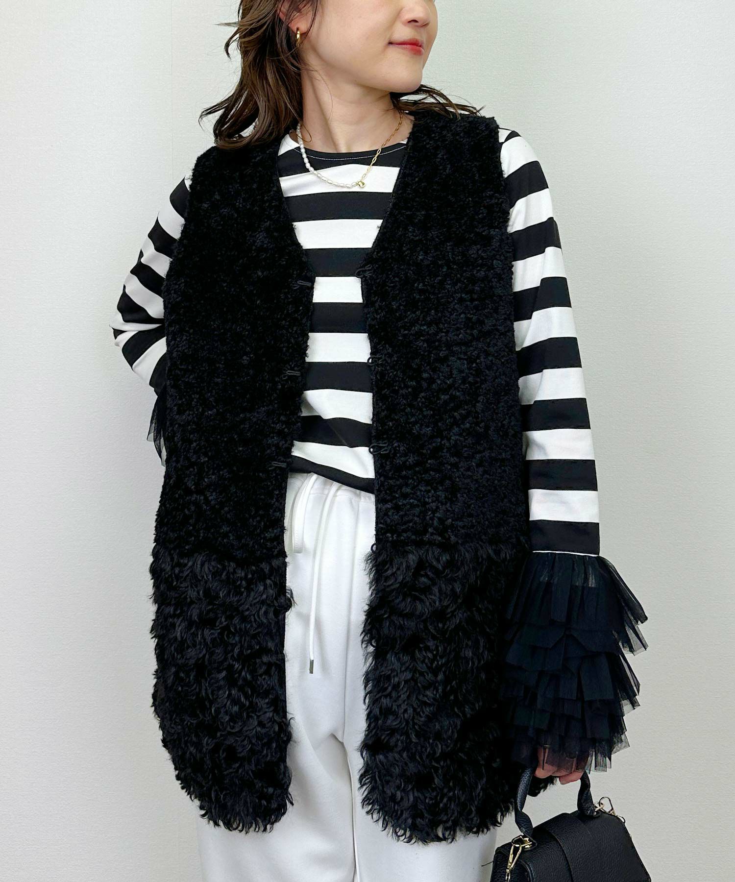model：H164　着用サイズ：M ブラック