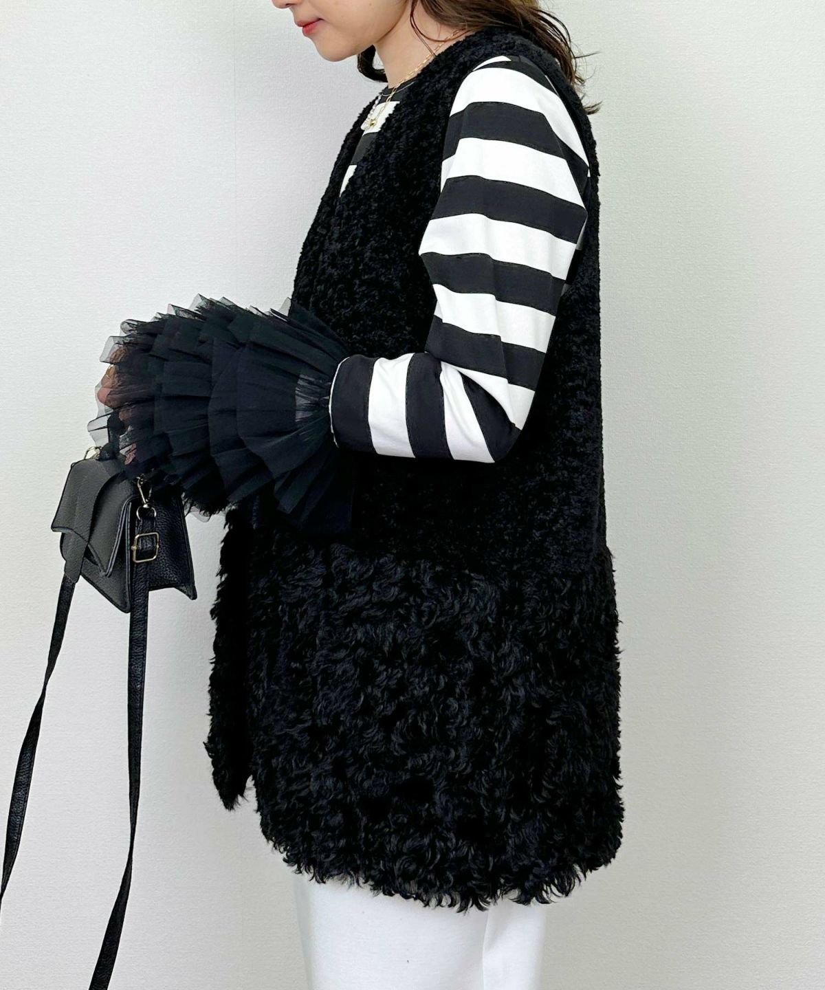 model：H164　着用サイズ：M ブラック