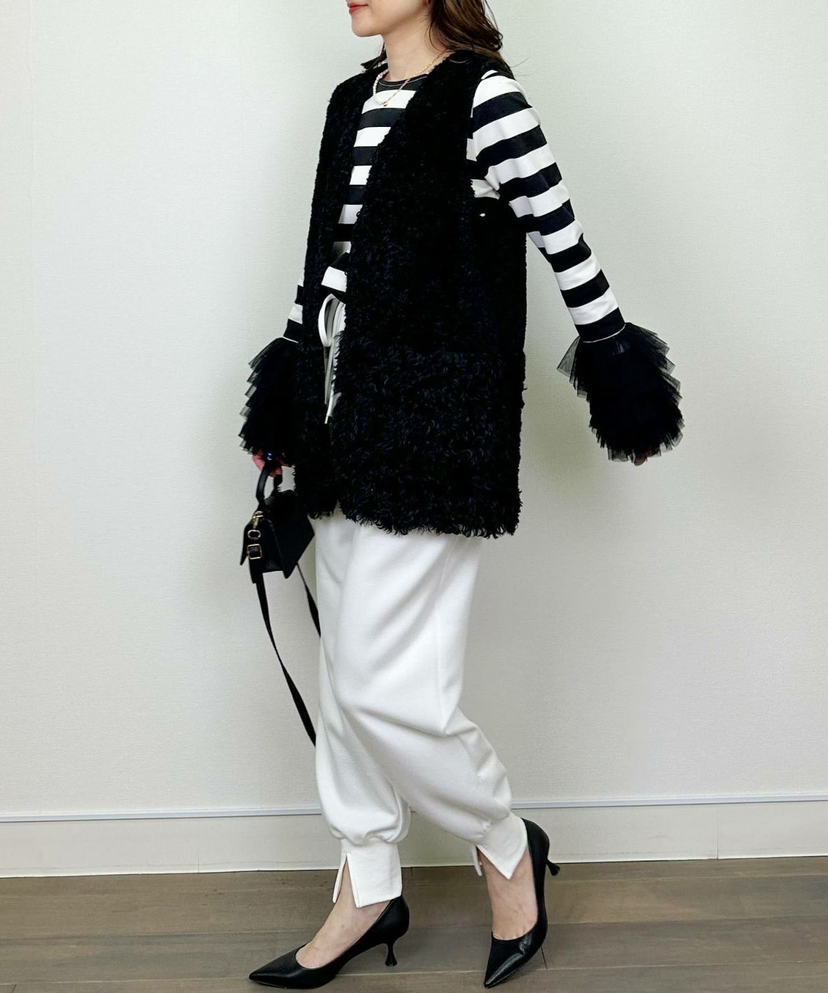 model：H164　着用サイズ：M ブラック